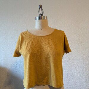 Mustard Yellow Mossimo Embroidered Tee